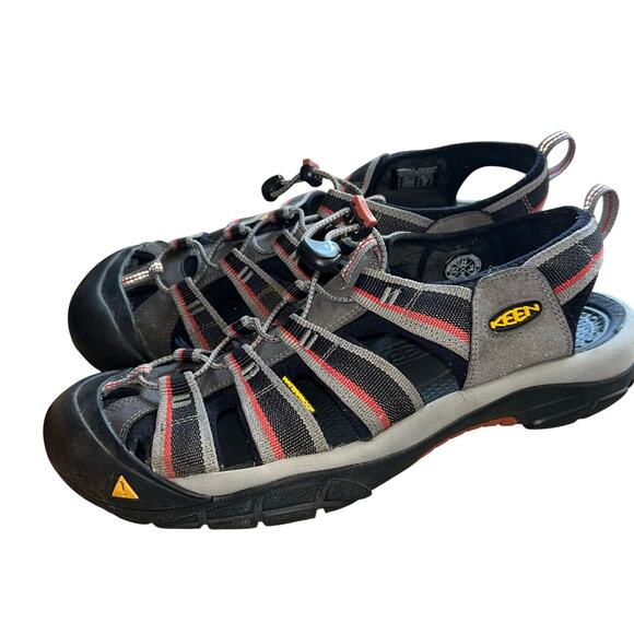 KEEN Men\'s Newport H2 sandals men’s 14 gray black red main image 7